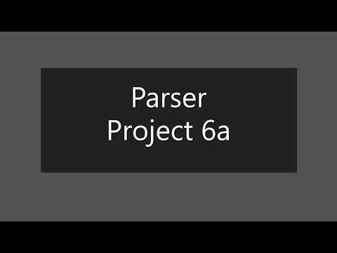 Parser | Demonstration | Project 6a | CS50 AI