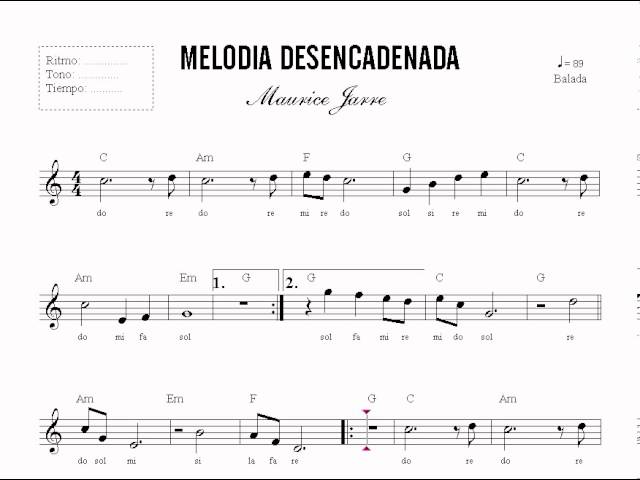 LECCION 95 - PARTITURA MELODIA DESENCADENADA | CURSO DE PIANO EN DVD |  NIVEL BASICO 2 - YouTube