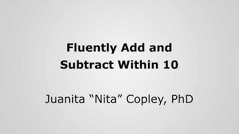 ENVISION GRADE 1 TOPIC 2 : DEVELOP FLUENCY: ADDITION AND SUBTRACTION FACTS WITHIN 10