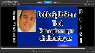 Finale 2011 Akor nota saplarını ayırmak Doble Split Stem Tool seçeneği Akor  alt alta nota yazmak screenshot 4