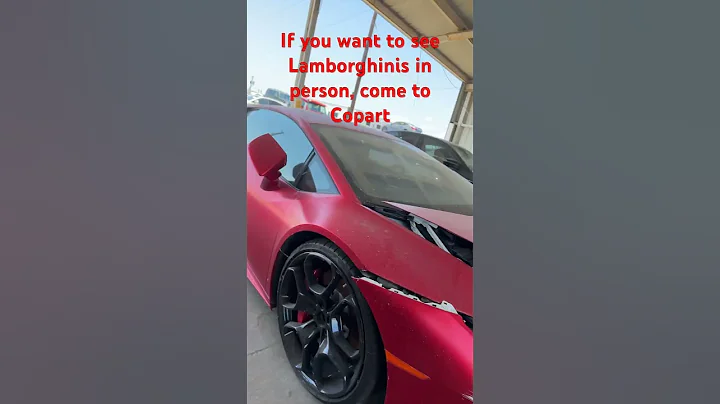 Come to Copart if you want to see a Lamborghini