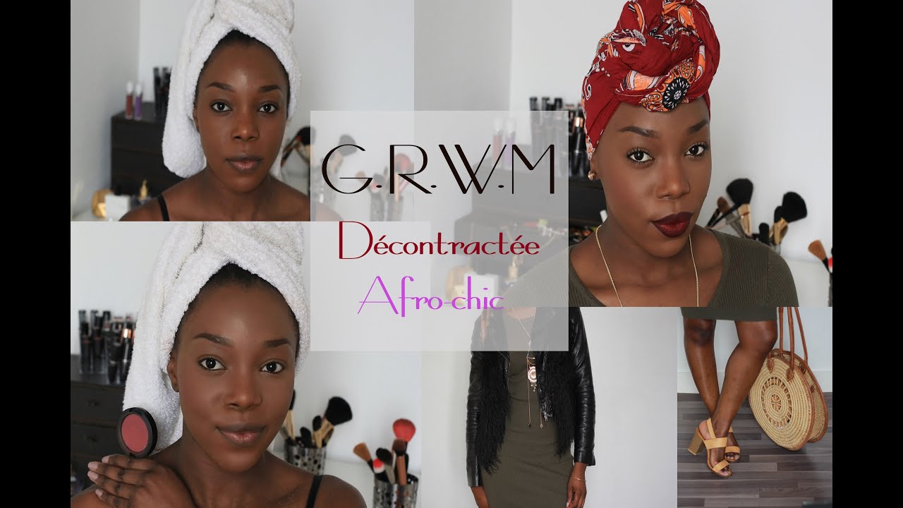 GRWM ombre lips and head wrap
