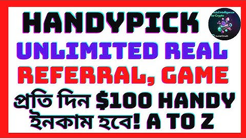 Handypick Unlimited Real Referral Tricks | Handy game Win Tricks |  Unlimited Handy Token Earnings