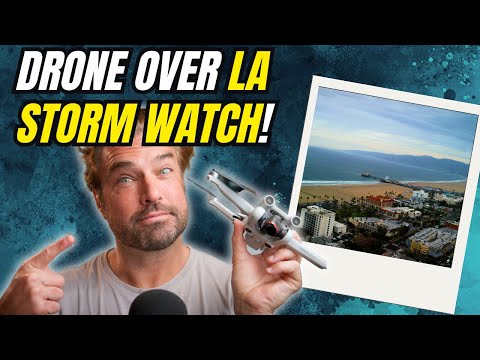 Drone Captures LA Sunday AM Storm Surge! Hilary 8/20