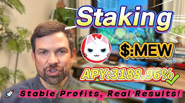 🧠 Earn from zero experience! Full Solana MEW staking guide with 3188.96% APY returns!