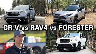 2020 Honda CRV vs. Toyota RAV4 vs Subaru Forester on Everyman Driver