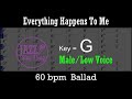 Everything Happens To Me - with Intro + Lyrics in G (Male) - Jazz Sing-Along