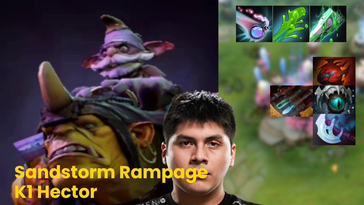 Alchemist K1 Hector Sandstorm Rampage | Patch 7.35d | Dota 2 Replay