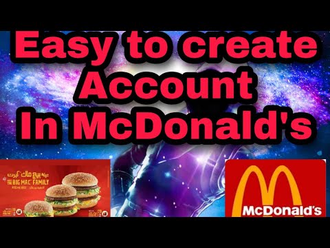 HOW TO CREATE ACCOUNT IN MCDONALD'S/RENZKIE