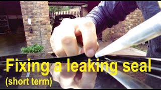 Fixing a water leak on BMW windscreen (short term)