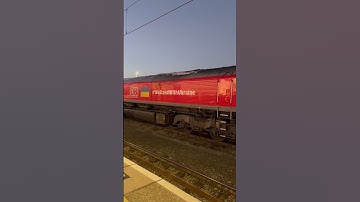 DB CLASS 66. 66099 #westandwithukraine AT DIDCOT PARKWAY