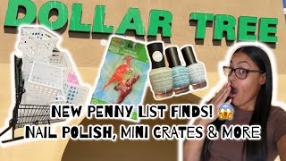 😱 NEW Dollar Tree Penny List Finds! Nail Polish, Mini Crates & More