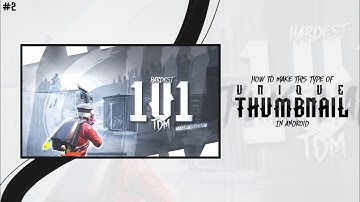 How to Make This Type of Unique Montage/Gaming Thumbnail in Android! #2 | KYROX EDITZ