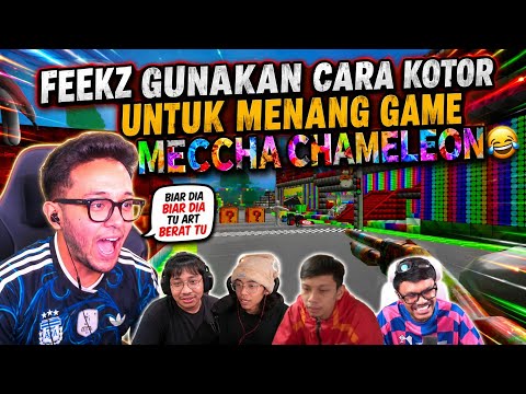 FEEKZ GUNAKAN CARA KOTOR UNTUK MENANG GAME MECCHA CHAMELEON 😂 DEMI KEMENANGAN 🤣