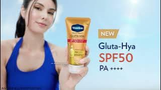 Get our first ever non-sticky sunscreen with Vaseline Gluta-Hya SPF50 Luminous Defense Serum Lotion!