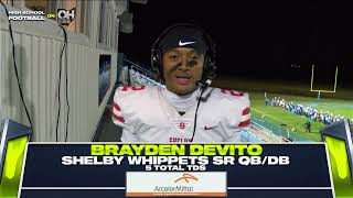 MVP Brayden Devito Shelby Whippets
