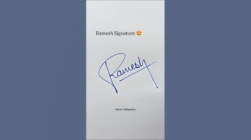 Ramesh signature style 😍😂 #shorts #signature #signos