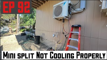 Daikin Minisplit Not Cooling Normally. Finding and Repairing a Refrigerant Leak EP92