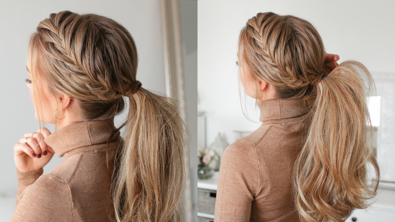 French Braid and Side Fishtail Braid  YouTube