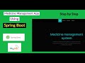 Building a Medicine Management app with Spring Boot and Java | Part-5