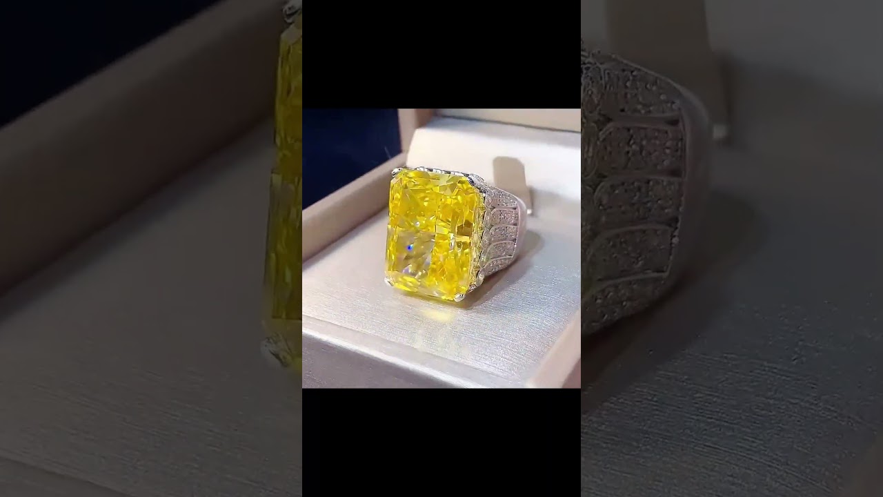 Jewelryay-Radiant Engagement Ring 80ct 18*23 925 Silver High Carbon Diamond 