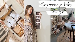 PREPARING FOR A NEWBORN | organizing baby clothes and room