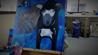 Time lapse of the dog commission I'm working on