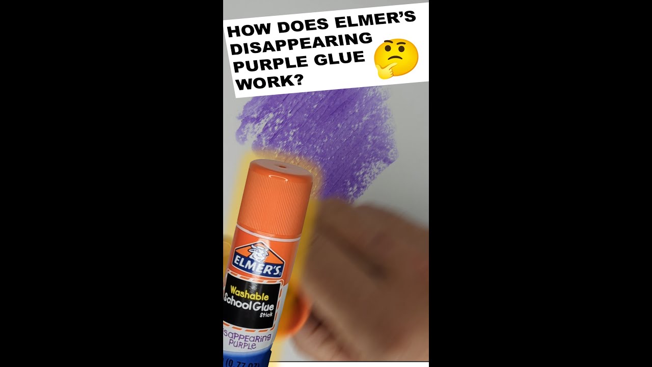 How Does Elmer's Disappearing Purple Glue Work? 🤔 #shorts #chemistry  #science #experiment 