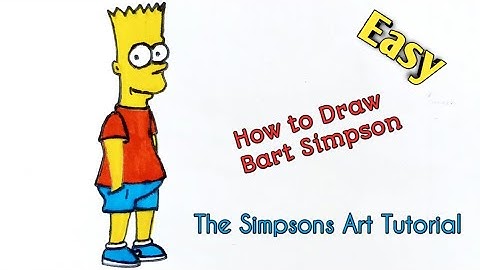 How to Draw Bart Simpson! The Simpsons Art Tutorial Easy! @learnandmasti4255