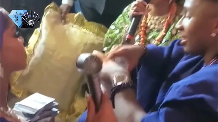 JUMA JUX MAKE MONEY RAIN ON HIS WIFE PRISCILLA OJO AT THE ENGAGEMENT CEREMONY JP2025