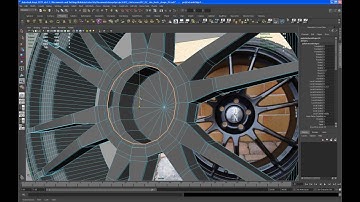 Modeling tutorial in Maya - a polygon rim - Part 08: build the inner part