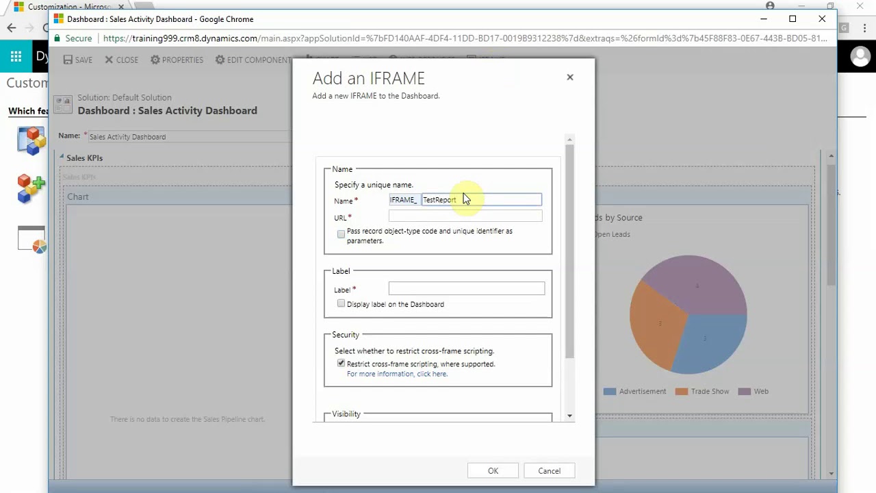 Add Reports in Sales Dashboard