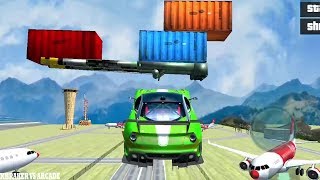 Floating Base Cars Stunts Simulator - Android GamePlay FHD screenshot 1