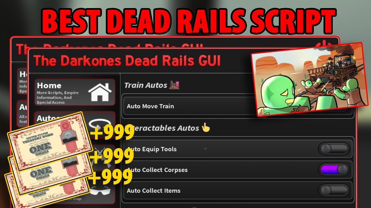 [NEW] Dead Rails Script | AUTO BONDS, AUTO WINS, BRING ALL ITEMS ...