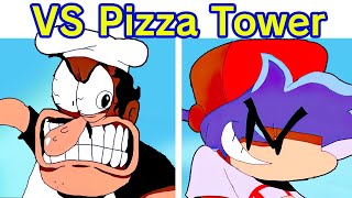 Friday Night Funkin' VS Peppino FULL WEEK | Friday Night at the Pizza Tower (FNF Mod/Hard)