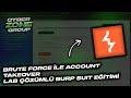 Burp Suite Eğitimi | Brute force ile account takeover #burpsuite