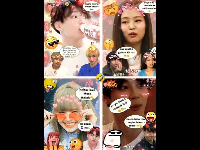 BTS AND BLACK PINK FUNNY VIDEO IN HINDI DUBBING 🤣😂😆 (COMMENT ARMY'S 😉) #viral #trending #viralvideo