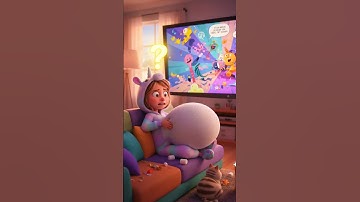 The Girl Who Ate Too Many Marshmallows - Funny 3D Animation  #animation #viral #shorts #cute #shorts
