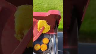 frying up some Polenta and Beef outdoors on the @campchef Everest 2X #camping #campchef