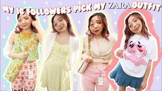 my instagram followers pick my ZARA outfits *hurting my bank account :)*
