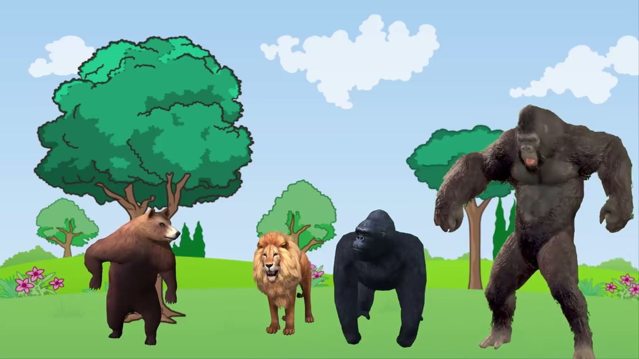 حكاية الدب الابيض و الغول ميسون و حيوانات الغابة