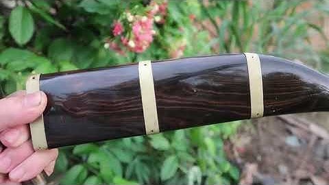 Rivew dao mèo cán sừng trâu - thép lò xo tàu hoả vỏ gỗ mun ĐT/zalo 0971.916.532