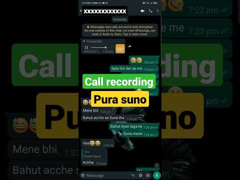 Call recording ayi whatsapp me 😆 #shorts