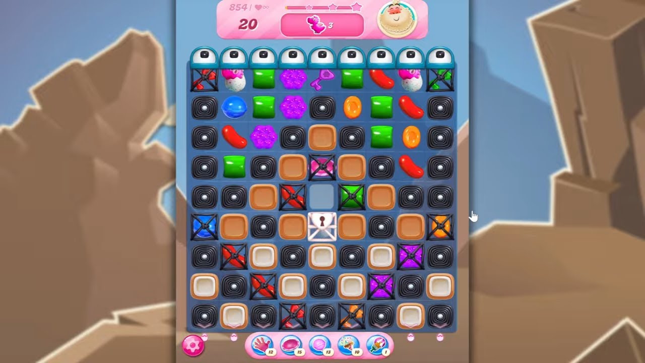 Candy Crush Saga LEVEL 854 NO BOOSTERS (new version)🐟☑️
