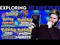 EXPLORING x30 POKEMON SAVE FILES! - I CAN'T believe what happened... (Part 1)