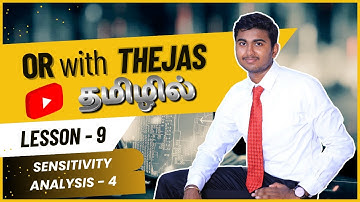Sensitivity Analysis Full Guide (Part 4) in Tamil | OR with THEJAS
