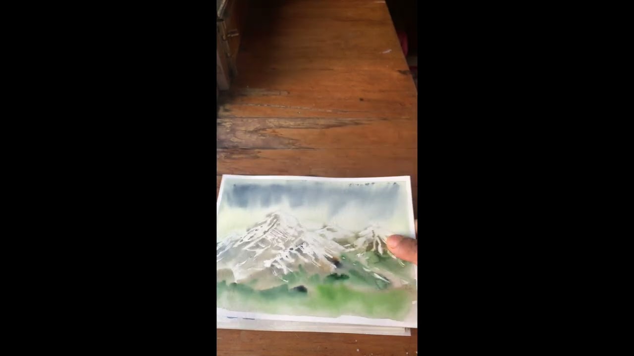 Water colour , Himalayas