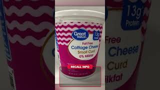 FDA: Do not eat recalled Great Value cottage cheese sold in 24 states