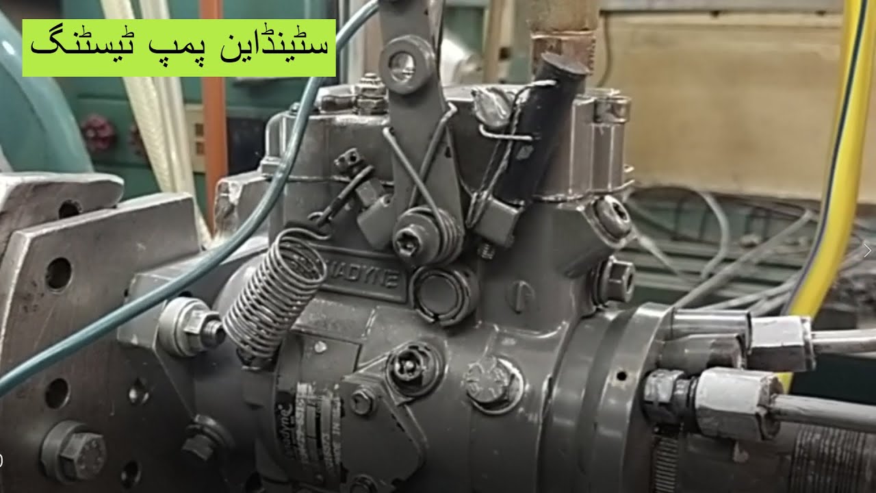 Stanadyne Diesel Pump Testing