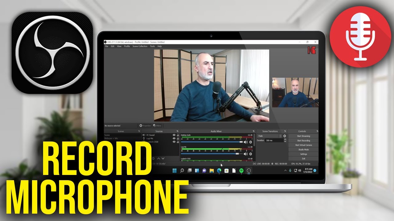 How To Record Your Microphone in OBS Studio - YouTube